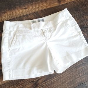 Converse white shorts